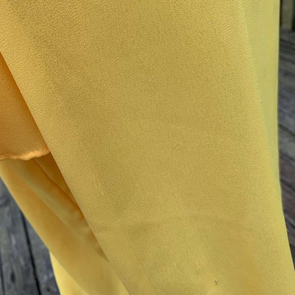 Vintage Pleated Yellow Canary Blouse - Picture 9 of 14